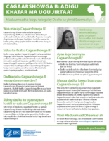 Cagaarshowga B adigu khatar ma ugu jirtaa Macluumaadka loogu talo galay Dadka ka yimid Soomaaliya