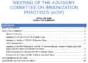 Meeting of the Advisory Committee on Immunization Practices ACIP April 20 2022 summary minutes