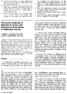 Continuing outbreak of hepatitis A linked with intravenous drug abuse in Multnomah County