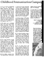 Editorial Childhood immunization campaign