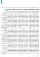 Carcinogenicity of Aspartame Methyleugenol and Isoeugenol