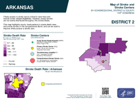 AR Congressional District 02 Stroke and Stroke Centers Map 119th Congress
