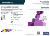 TN Congressional District 07 Stroke and Stroke Centers Map 119th Congress