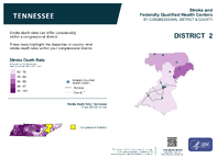 TN Congressional District 02 Stroke and Federally Qualified Health Centers Map 118th Congress