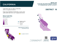 CA Congressional District 18 Stroke and Federally Qualified Health Centers Map 118th Congress