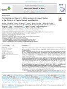 Firefighting and Cancer A MetaAnalysis of Cohort Studies in the Context of Cancer Hazard Identification