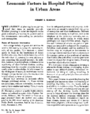 Economic Factors In Hospital Planning In Urban Areas