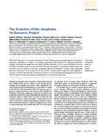 The Evolution of the Anopheles 16 Genomes Project