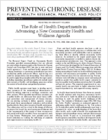 The Role of Health Departments in Advancing a New Community Health and Wellness Agenda