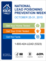 National Lead Poisoning Prevention Week October 2531 2015