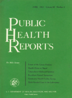 Public Health Reports  v 69 no 4  cover