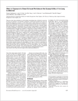 Effect of exposure to diesel exhaust particles on the susceptibility of the lung to infection