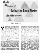 Control Of Radioactive Liquid Wastes In Pennsylvania