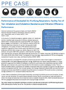 Performance of Stockpiled AirPurifying Respirators Facility Ten of Ten Inhalation and Exhalation Resistance and Filtration Efficiency Performance PPE CASE  P20200110
