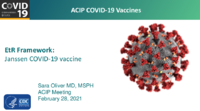 EtR framework  Janssen COVID19 vaccine