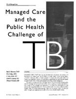 Managed Care And The Public Health Challenge Of Tb