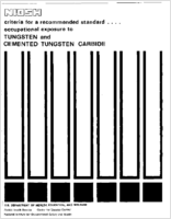 Criteria for a Recommended Standard Occupational Exposure to Tungsten and Cemented Tungsten Carbide