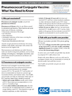 Pneumococcal Conjugate Vaccine What You Need to Know 2025