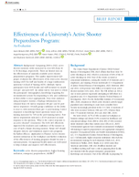 Effectiveness of a Universitys Active Shooter Preparedness Program An Evaluation
