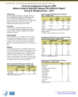 Alaska Invasive Bacterial Disease Surveillance Report Group B Streptococcus  2014