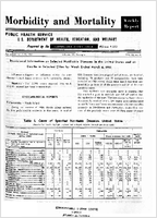 Morbidity and Mortality Weekly Report Vol 10 No 9 for Release March 10 1961