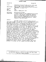 1992 Project Facts The National Program for Occupational Safety and Health in Agriculture