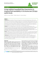 Using multiple household food inventories to measure food availability in the home over 30 days a pilot study