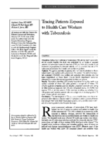 Tracing patients exposed to health care workers with tuberculosis