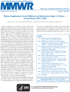 Dietary Supplement Use in Children and Adolescents Aged 19 Years  US 20172018