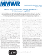 COVID19 Among American Indian and Alaska Native Persons  23 States January 31July 3 2020
