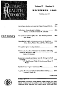 Public Health Reports  v 77 no 12 December 1962  table of contents