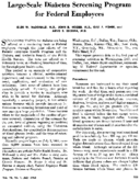 Largescale diabetes screening program for Federal employees