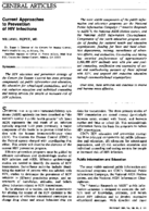 Current approaches to prevention of HIV infections