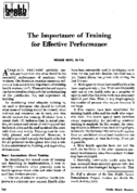The Importance Of Training For Effective Performance