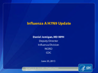 Influenza A H7N9 update