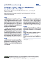 Evaluation of ESSENCE in the Cloud Using Meaningful Use Syndromic Surveillance Data
