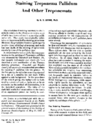 Staining Treponema pallidum and other treponemata