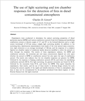The use of light scattering and ion chamber responses for the detection of fires in diesel contaminated atmospheres