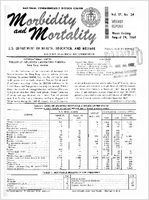 Morbidity and Mortality Weekly Report Vol 17 No 34 week ending August 24 1968