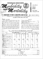 Morbidity and Mortality Weekly Report Vol 14 No 8 week ending February 27 1965