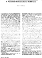 A partnership for international health care