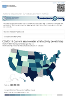 COVID19 Current Wastewater Viral Activity Levels Map  COVID19 NWSS Wastewater Monitoring in the US
