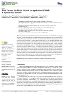 Risk factors for brain health in agricultural work a systematic review