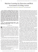 Machine Learning for Detection and Risk Assessment of Lifting Action