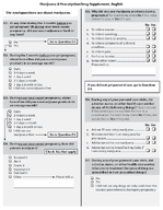 Pregnancy Risk Assessment Monitoring System Marijuana  Prescription Drug Supplement English and Spanish