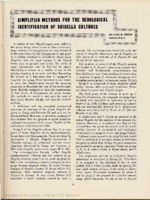 Simplified methods for the serological identification of shigella cultures