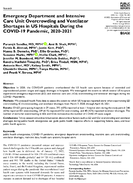 Emergency Department and Intensive Care Unit Overcrowding and Ventilator Shortages in US Hospitals During the COVID19 Pandemic 20202021