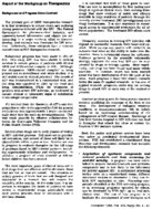 Report of the Second Public Health Service AIDS Prevention and Control Conference Report of the workgroup on therapeutics