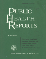 Public Health Reports  v 67 no 9  cover