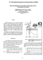 Numerical Modeling of the Gob Loading Mechanism in Longwall Coal Mines